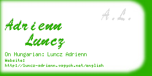 adrienn luncz business card